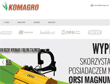Tablet Screenshot of komagro.pl